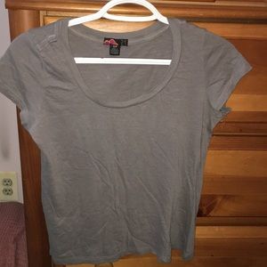 Gray short sleeve shirt, size small
